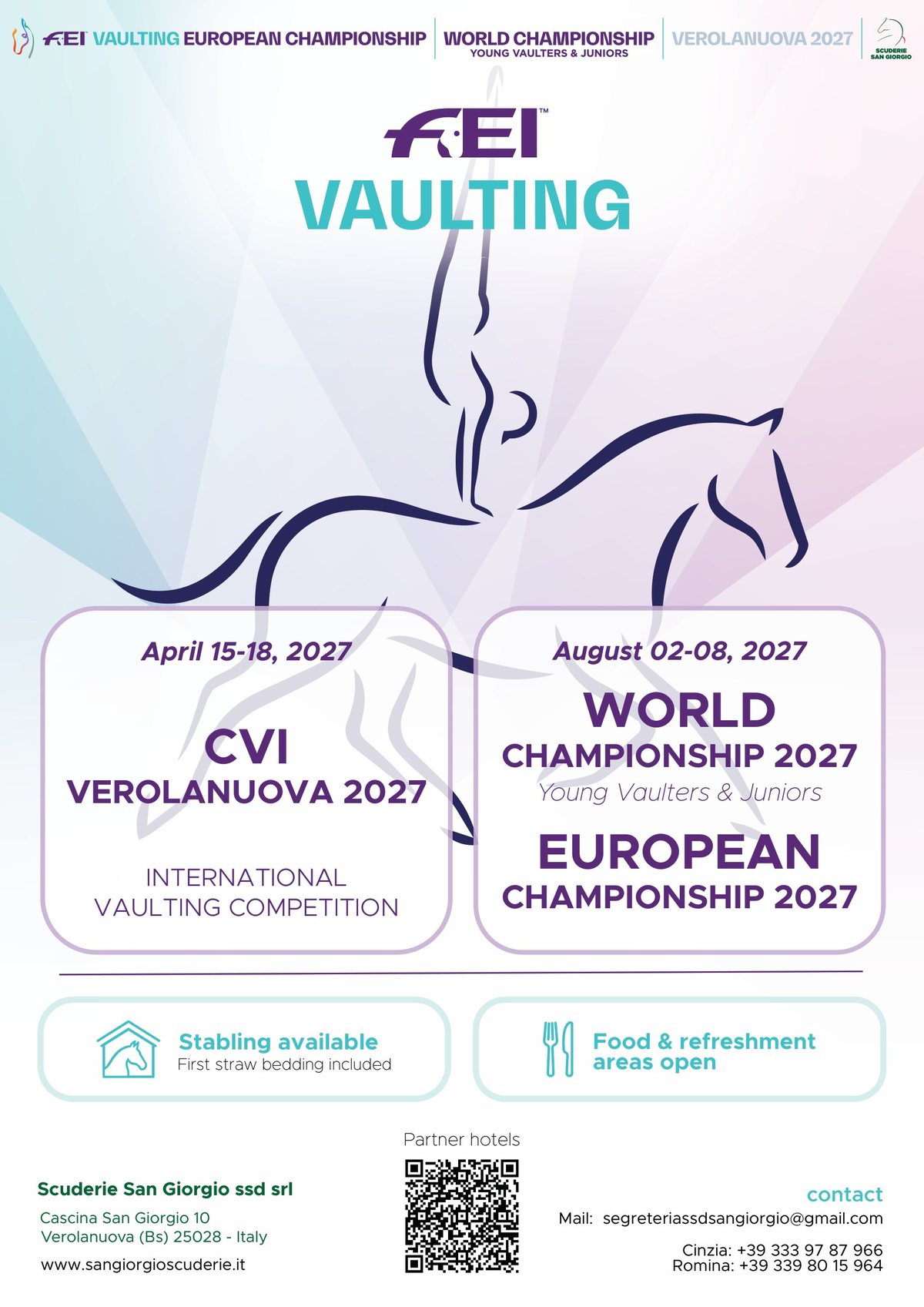 Official poster of FEI Vaulting Verolanuova 2027